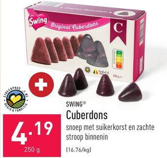 ALDI Swing Cuberdons 250g aanbieding