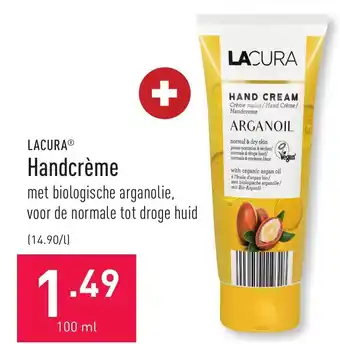 ALDI Lacura Handcreme 100ml aanbieding