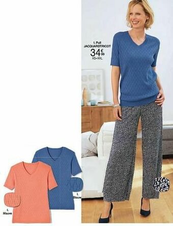 Damart Pull jacquardtricot aanbieding