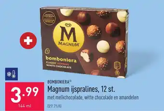 ALDI Bomboniere Magnum Ijspralines 12st 144ml aanbieding