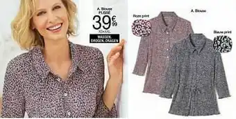 Damart Blouse plissé aanbieding