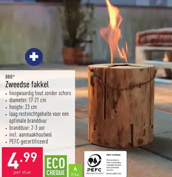 ALDI BBQ Zweedse Fakkel aanbieding