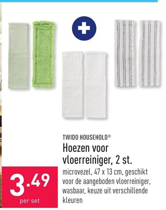Twido Household Hoezen Voor Vloerreiniger 2st