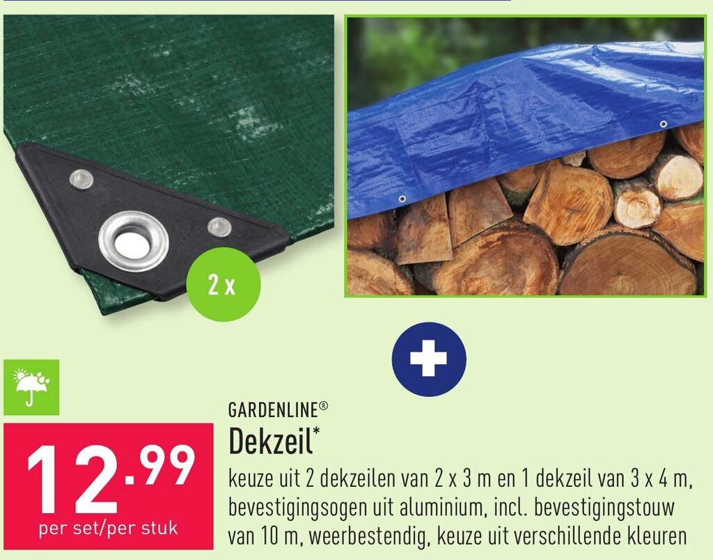Gardenline Dekzeil promotie bij ALDI