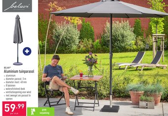 ALDI Belavi Aluminium Tuinparasol aanbieding