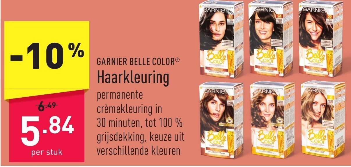 Garnier Belle Color Haarkleuring promotie bij ALDI