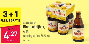 ALDI St. Feuillien Blond Abdijbier 4 x 33cl aanbieding