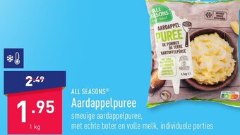 ALDI All Seasons Aardappelpuree 1kg aanbieding