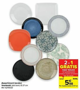 Carrefour Plat bord aanbieding