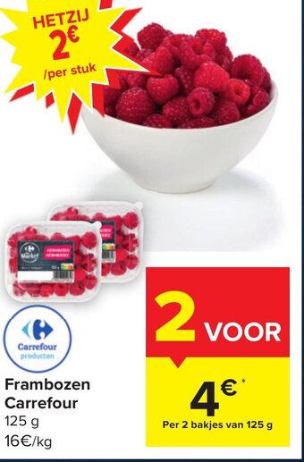 Frambozen Carrefour 125g
