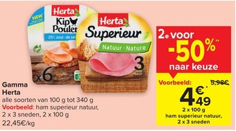 Herta Gamma 2 x 100g