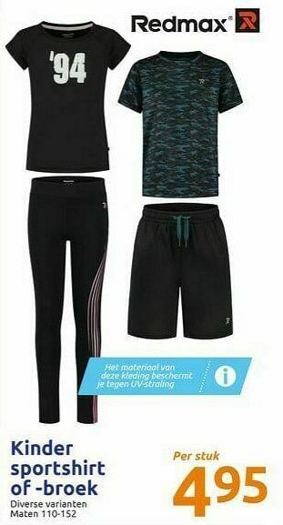 Action Kinder sportshirt of -broek aanbieding