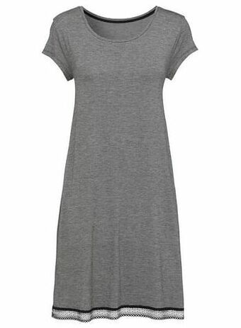 HEMA Dames Nachtshirt Zwart/wit (zwart/wit)
