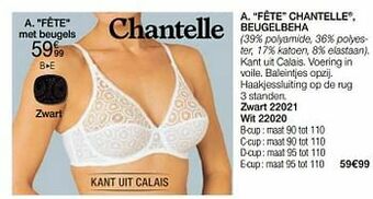 Damart Fête chantelle beugelbeha aanbieding
