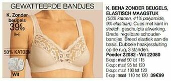 Damart Beha zonder beugels elastisch maagstuk aanbieding