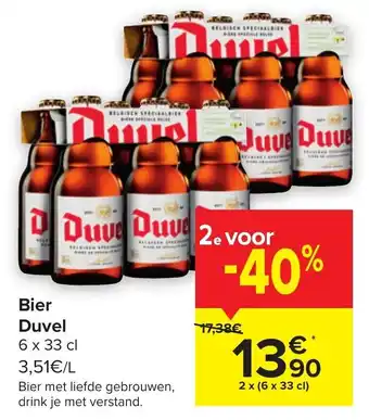 Carrefour Market Duvel Bier 2 x (6 x 33cl) aanbieding