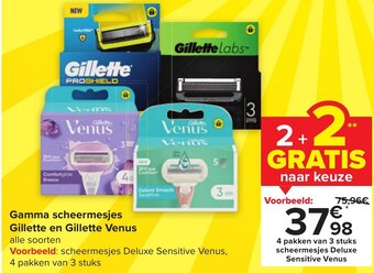 Carrefour Market Gamma Scheermesjes Gillette en Gillette Venus aanbieding