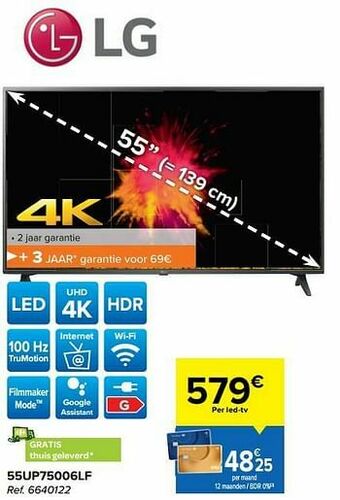 Carrefour Lg 55up75006lf aanbieding
