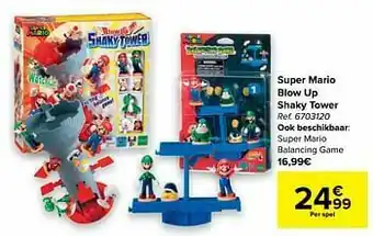 Carrefour Super mario blow up shaky tower aanbieding