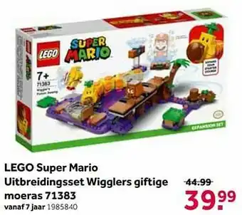 Intertoys Lego super mario uitbreidingsset wigglers giftige moeras 71383 aanbieding