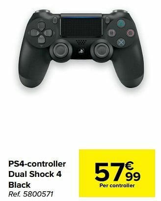 Carrefour Ps4-controller dual shock 4 black aanbieding