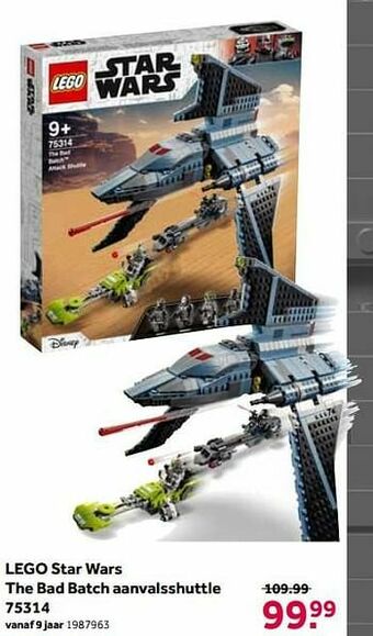 Intertoys Lego star wars the bad batch aanvalsshuttle 75314 aanbieding