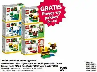 Intertoys Lego super mario power-uppakket kikker-mario 71392 aanbieding