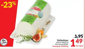 Geitenkaas per 100g