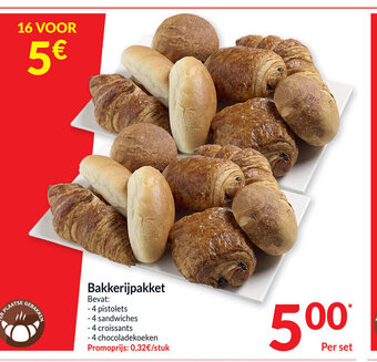 Bakkerijpakket per set