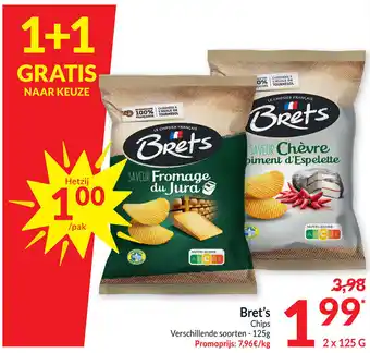 Intermarché Bret's chips 125g aanbieding
