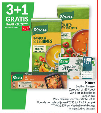 Intermarché Knorr bouillon finesse aanbieding