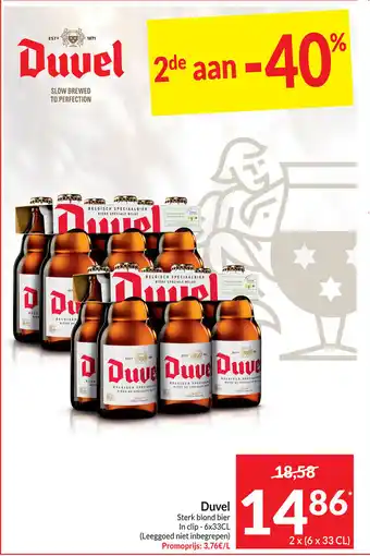 Intermarché Duvel sterk bold bier 6 x 33cl aanbieding
