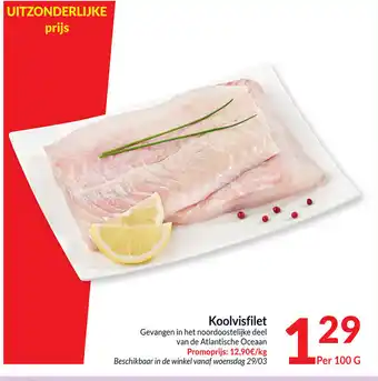 Koolvisfillet per 100g