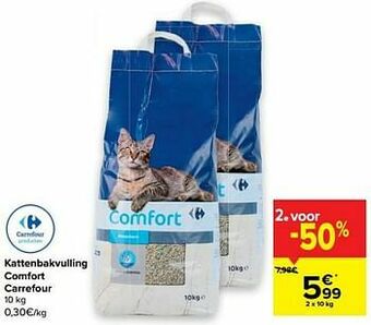 Kattenbakvulling comfort carrefour