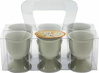 Makro Cosy & Trendy Eierdopje wit 6 stuks aanbieding