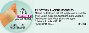 Damart Set van 2 voetkussentjes aanbieding