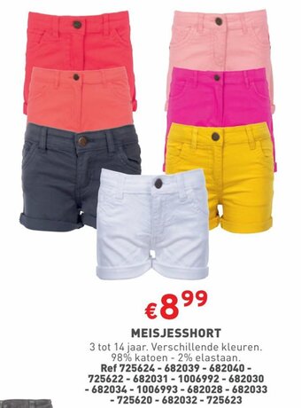 Trafic Meisjesshort aanbieding