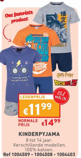 Trafic Kinderpyjama aanbieding