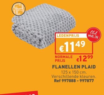 Trafic Flanellen plaid 125x150CM aanbieding