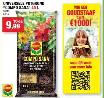 Hubo Compo sana universele potgrond 40L aanbieding