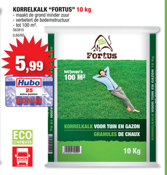 Hubo Fortus korrelkalk 10KG aanbieding