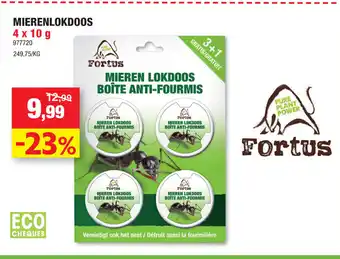 Hubo Fortus mierenlokdoos 4x10G aanbieding