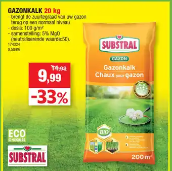 Substral gazonkalk 20KG