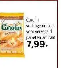 Colruyt Carolin Vochtige Doekjes Voor Verzegeld Parket En Laminaat aanbieding