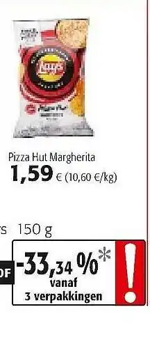 Colruyt Pizza Hut Margherita aanbieding