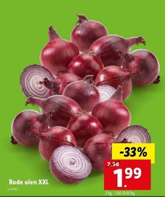 Lidl Rode uien xxl nr. 83353 aanbieding