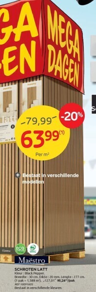 Brico Schroten latt aanbieding