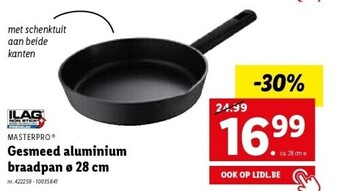 Lidl Masterpro gesmeed aluminium braadpan ø 28 cm aanbieding