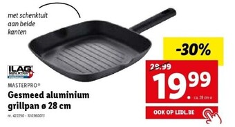 Lidl Gesmeed aluminium grillpan ø 28 cm aanbieding