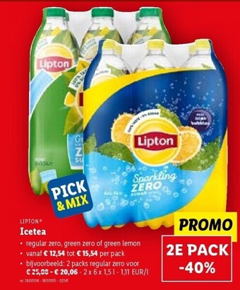 Lipton icetea nr. 1800106 - 1800105 - 02141